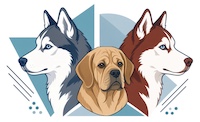 Huskies and the Hound Mascots