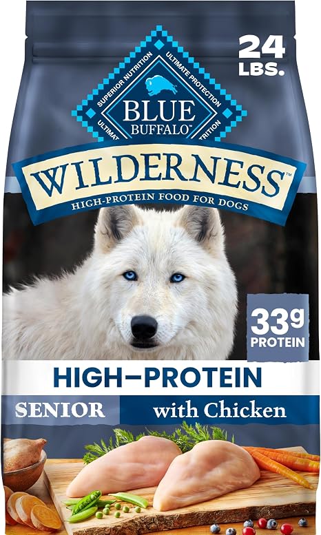 Blue Buffalo Wilderness High Protein Natural Senior Dry Dog Food